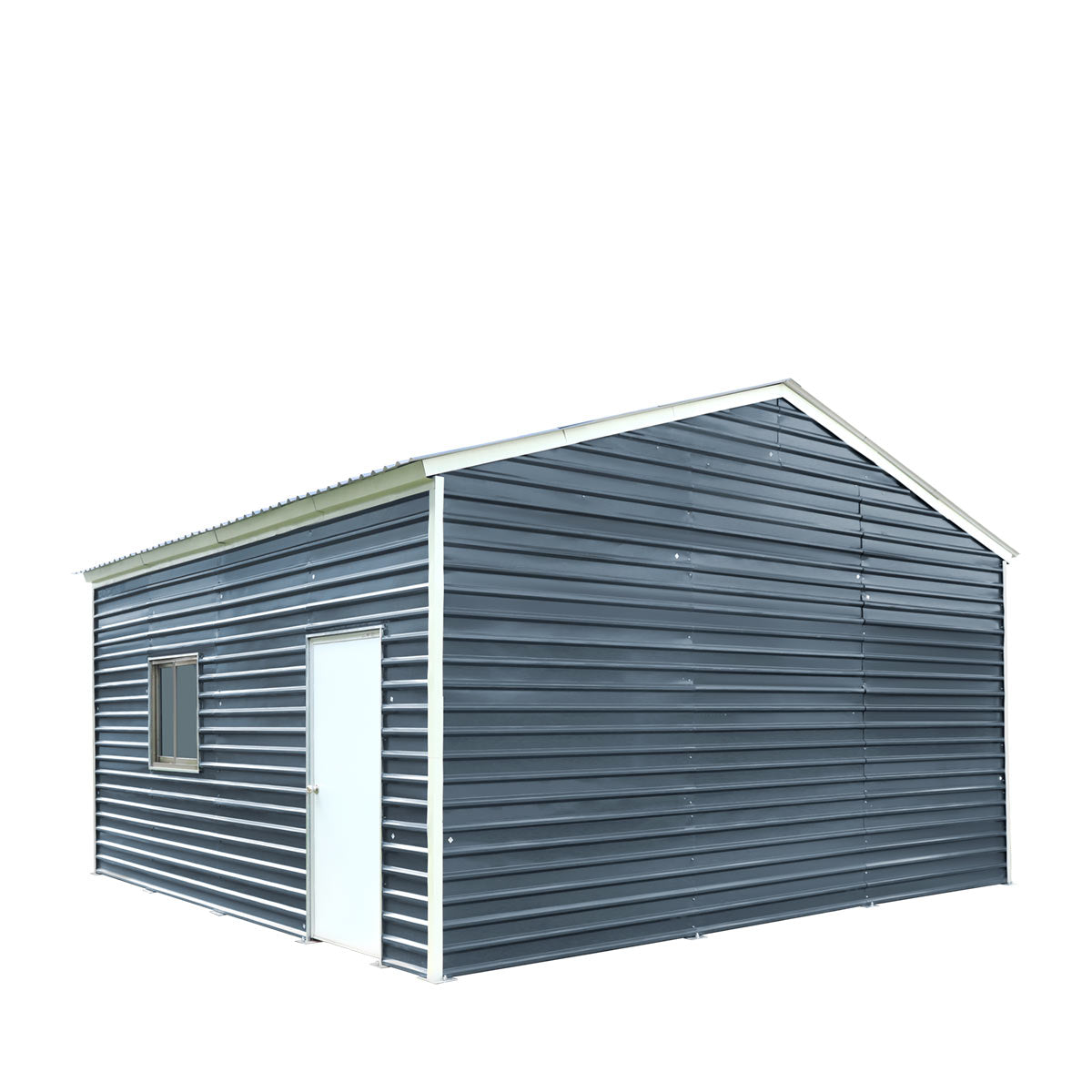 20' x 30' Metal Garage Shed Steel Building, 35 PSF Snow Load Rated, Two 8'4