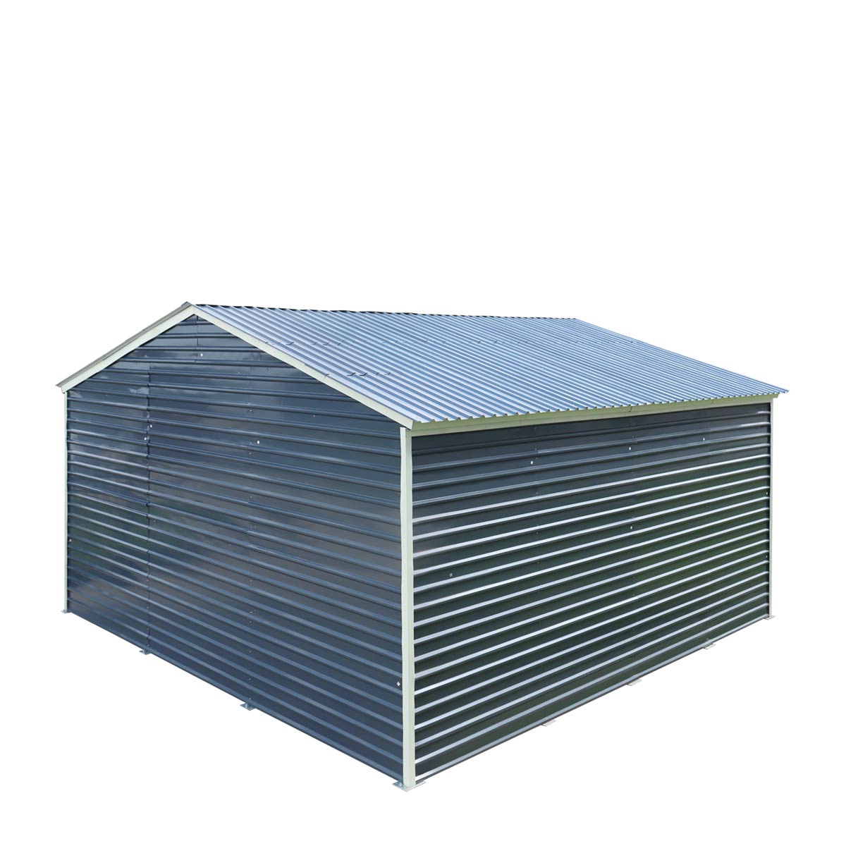 20' x 20' Metal Garage Shed Steel Building, 35 PSF Snow Load Rated, Two 8'4