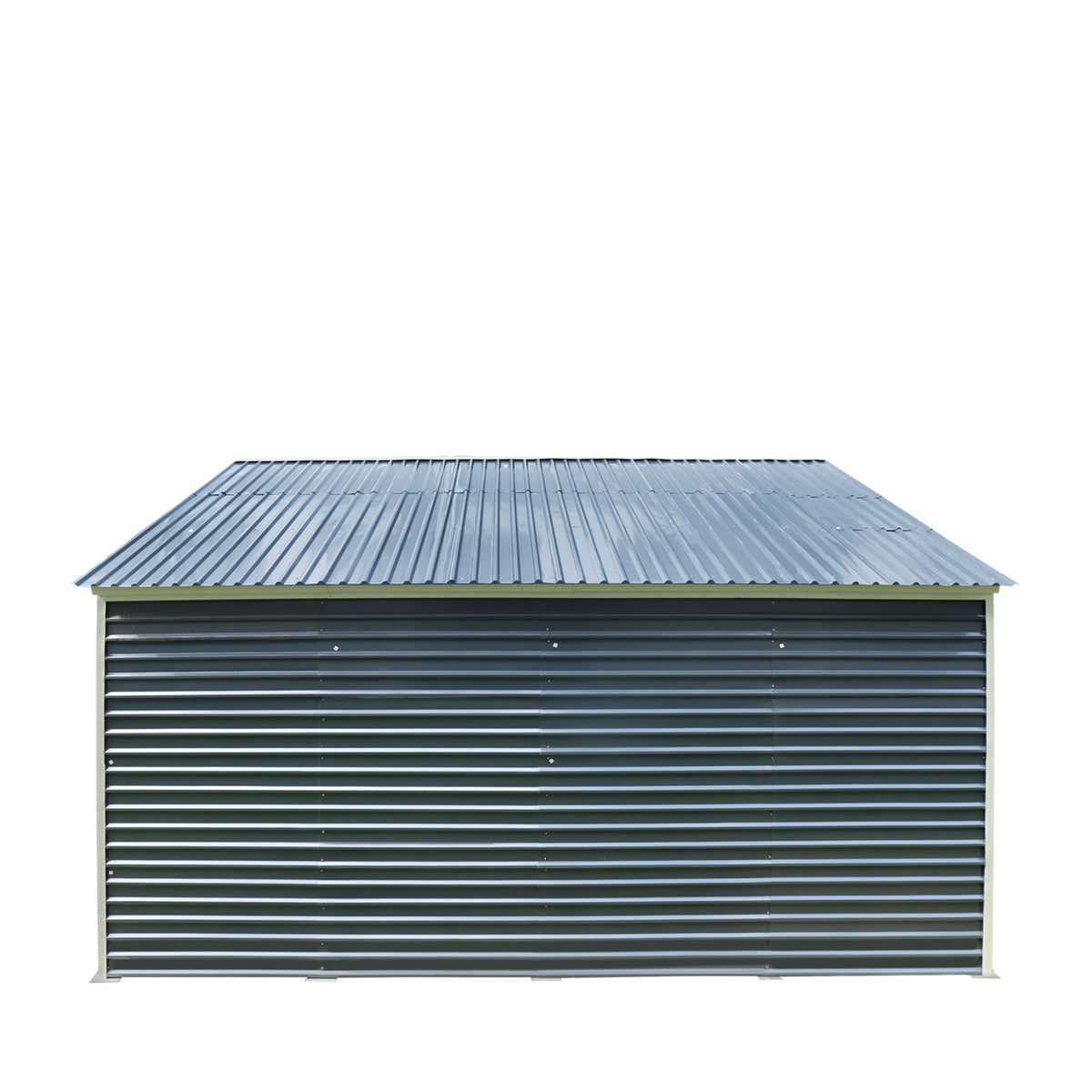 20' x 20' Metal Garage Shed Steel Building, 35 PSF Snow Load Rated, Two 8'4