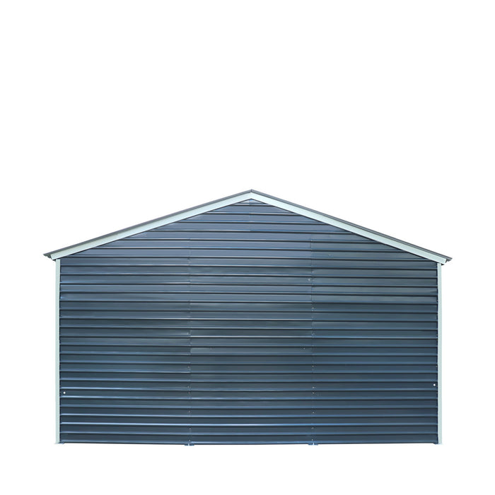 20' x 30' Metal Garage Shed Steel Building, 35 PSF Snow Load Rated, Two 8'4" Double Doors, Side Entry Door, 13' Peak Height, Engineering Drawing TMG-MSE2030-SR35