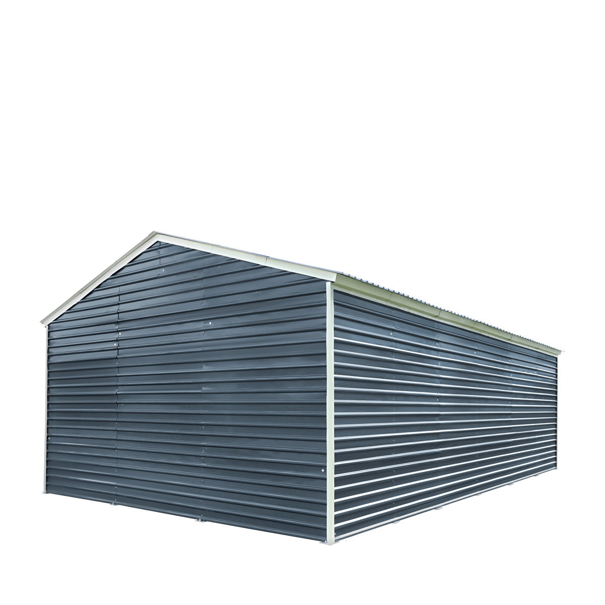 20' x 30' Metal Garage Shed Steel Building, 35 PSF Snow Load Rated, Two 8'4