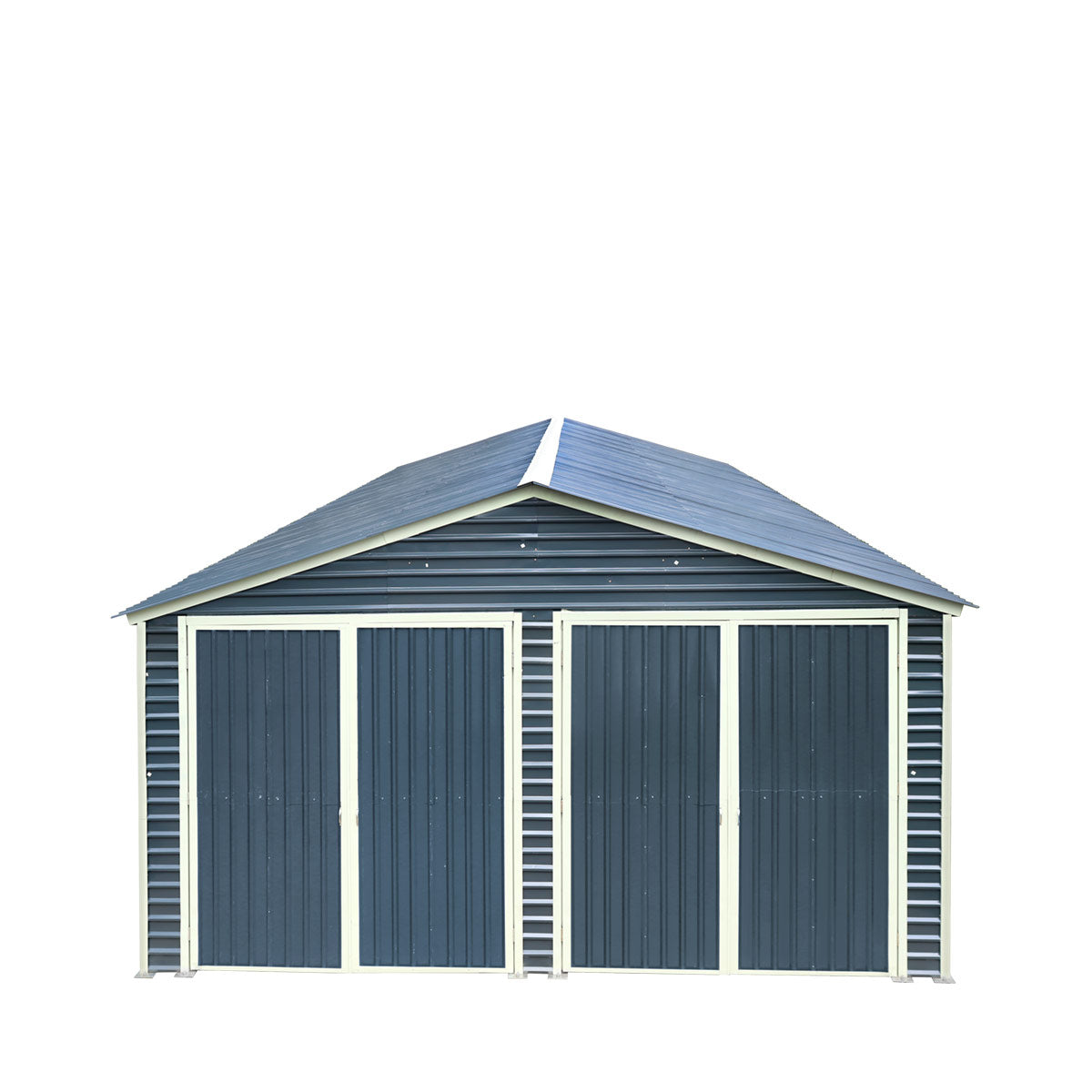 20' x 30' Metal Garage Shed Steel Building, 35 PSF Snow Load Rated, Two 8'4