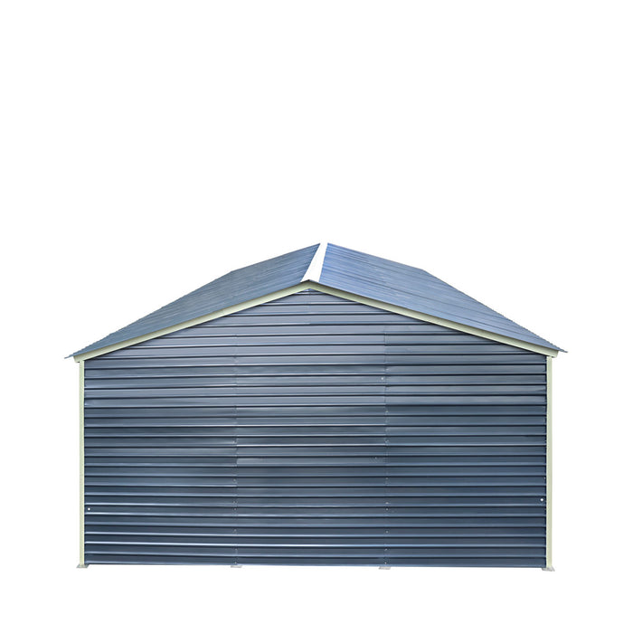 20' x 30' Metal Garage Shed Steel Building, 35 PSF Snow Load Rated, Two 8'4" Double Doors, Side Entry Door, 13' Peak Height, Engineering Drawing TMG-MSE2030-SR35