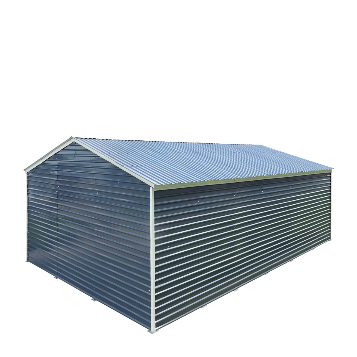 20' x 30' Metal Garage Shed Steel Building, 35 PSF Snow Load Rated, Two 8'4