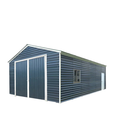 20' x 30' Metal Garage Shed Steel Building, 35 PSF Snow Load Rated, 11'10" Large Front Door, Side Entry, 13' Peak Height, Engineering Drawing, TMG-MSE2030D-SR35