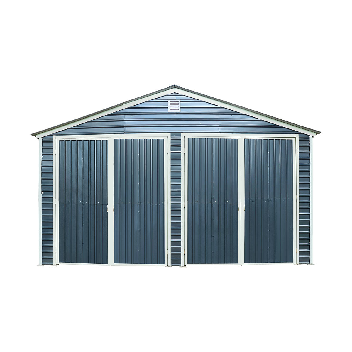 20' x 40' Metal Garage Shed Steel Building, 35 PSF Snow Load Rated, Two 8'4