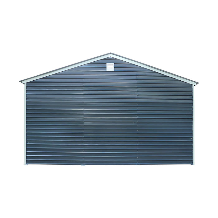 20' x 40' Metal Garage Shed Steel Building, 35 PSF Snow Load Rated, Two 8'4" Double Doors, Side Entry Door, 13' Peak Height, Engineering Drawing TMG-MSE2040-SR35