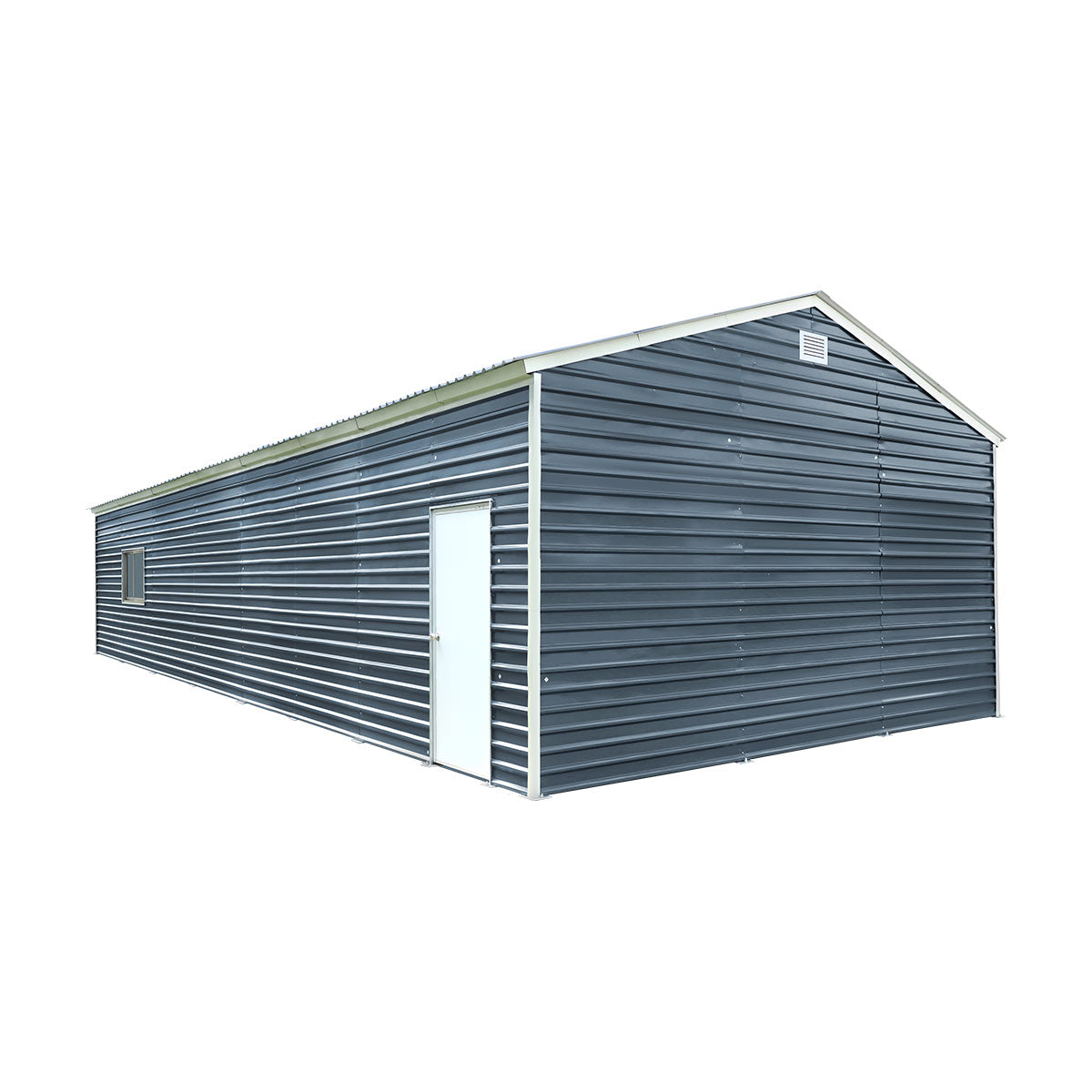 20' x 40' Metal Garage Shed Steel Building, 35 PSF Snow Load Rated, Two 8'4