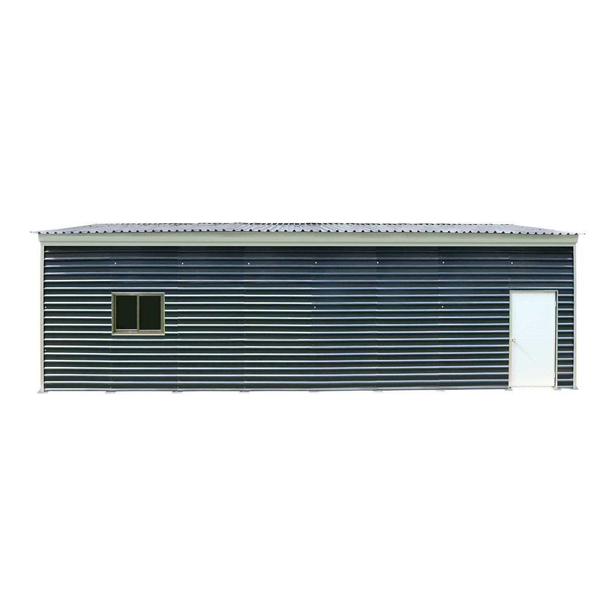 20' x 40' Metal Garage Shed Steel Building, 35 PSF Snow Load Rated, Two 8'4