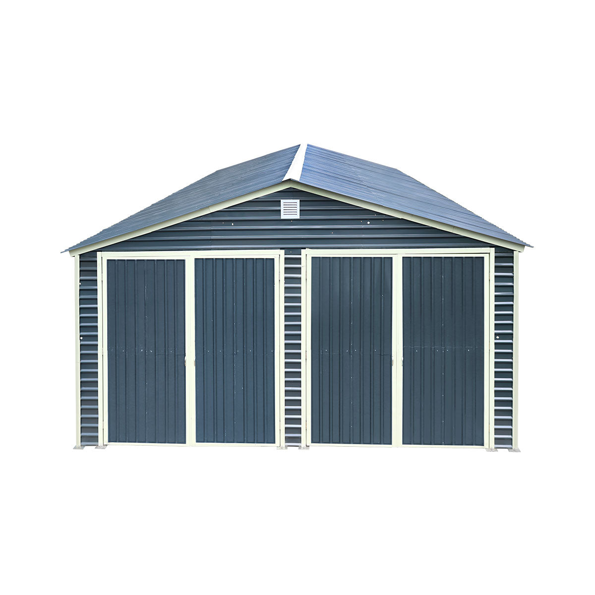 20' x 40' Metal Garage Shed Steel Building, 35 PSF Snow Load Rated, Two 8'4