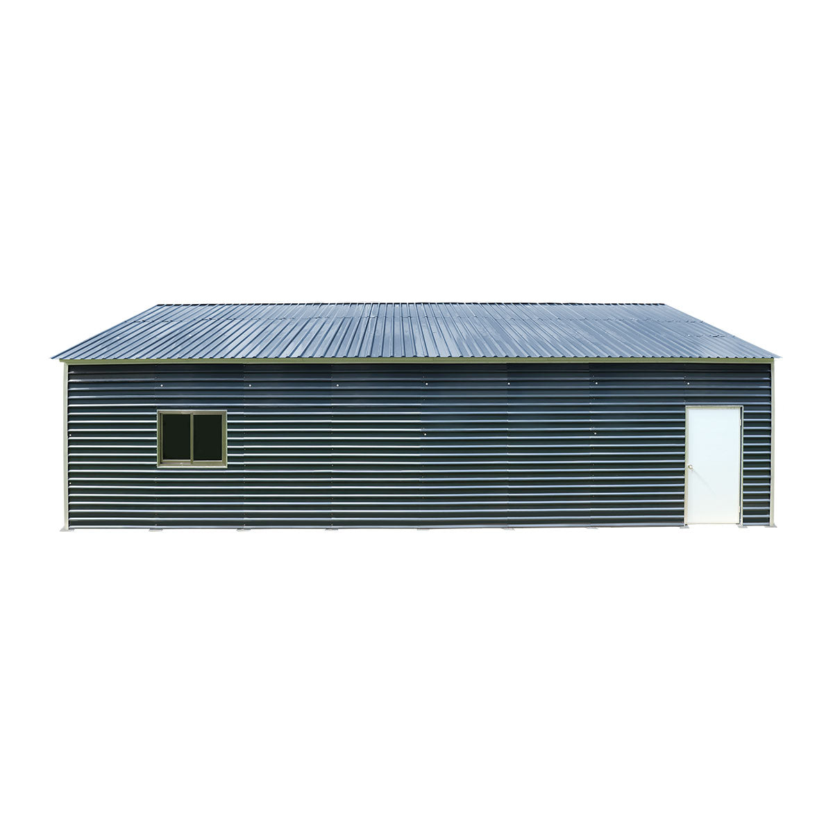 20' x 40' Metal Garage Shed Steel Building, 35 PSF Snow Load Rated, Two 8'4