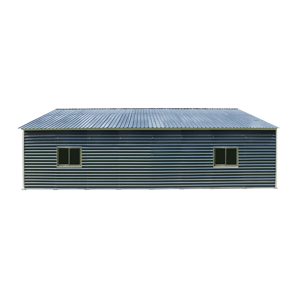20' x 40' Metal Garage Shed Steel Building, 35 PSF Snow Load Rated, Two 8'4