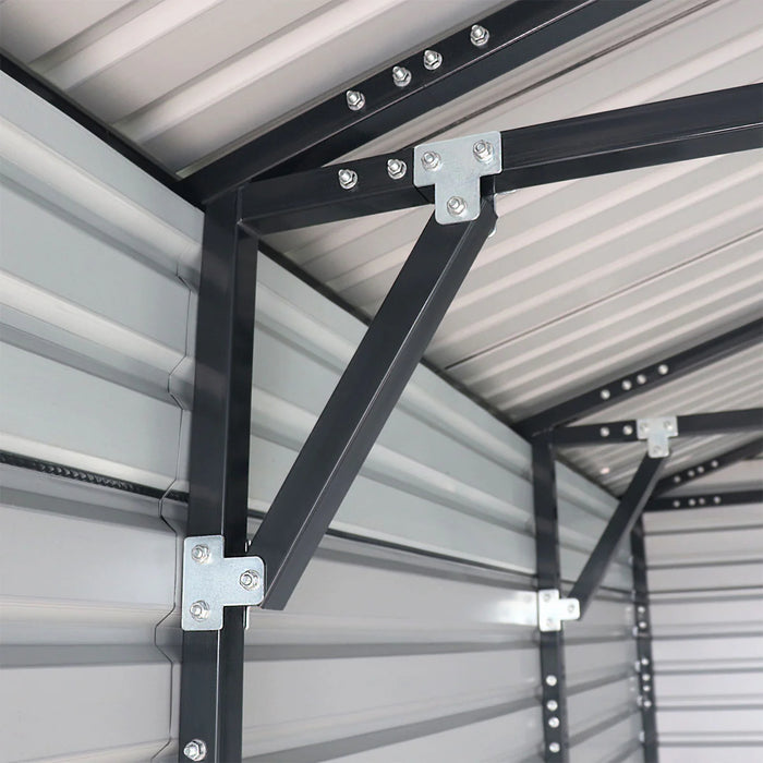 20' x 40' Metal Garage Shed Steel Building, 35 PSF Snow Load Rated, 11'10" Large Front Door, 8'9" Double Side Roll-up Doors, 13' Peak Height, Engineering Drawing, TMG-MSE2040DS-SR35