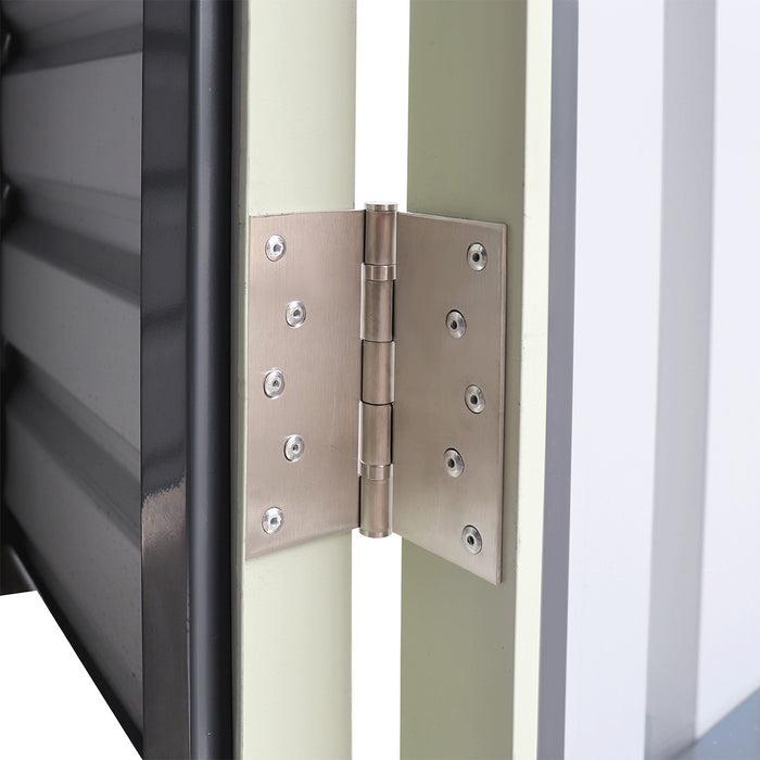 20' x 40' Metal Garage Shed, 11'10" Large Front Door, Side Entry, Windows and Louvers, 13' Peak Height, TMG-MS2040D