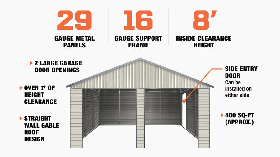 Motorized Roll-Up Door Kit for TMG-MS2119 Metal Shed, With Two Remote Controls, AC Motor, TMG-MS2119-RD100 (Discontinued – No Longer Available)