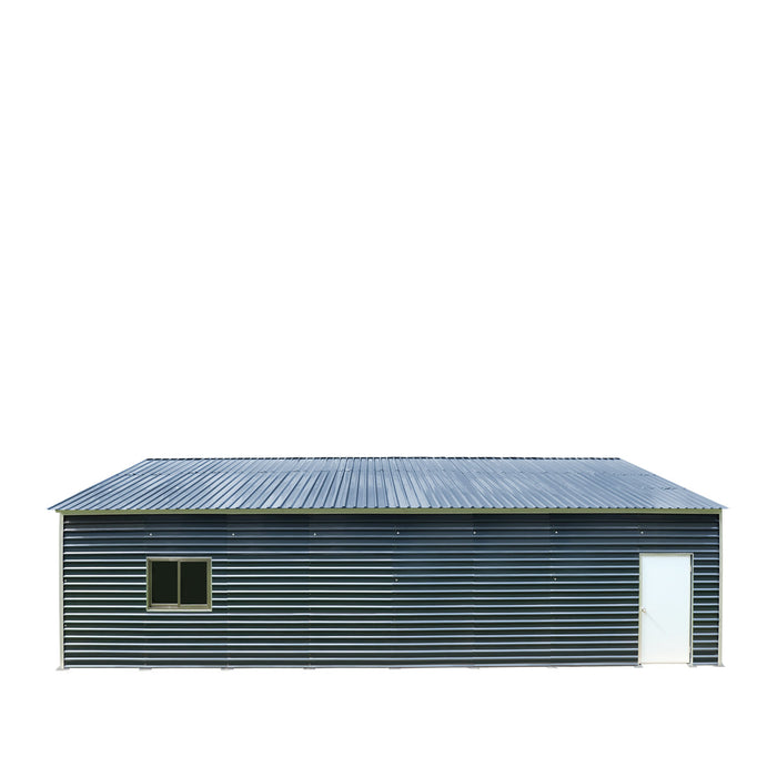 TMG Industrial 26’ x 40’ Metal Garage Shed with 9’ High Double Front Doors, 14’ Peak Height, Side Entry Door, 1040 Sq-Ft Floor Space, TMG-MS2640