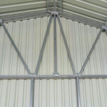 30'x50' Metal Garage Shed, Steel Building 11' Front Doors, Side Entry
