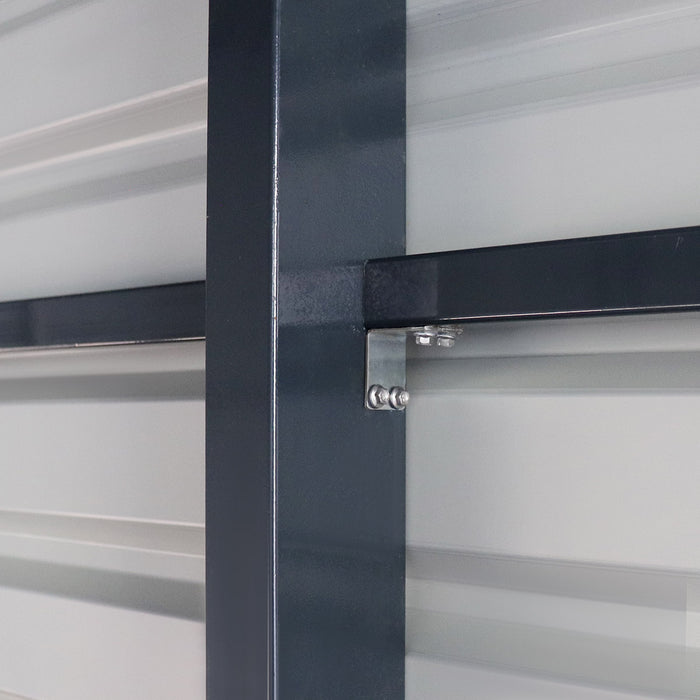 30' x 30' Metal Garage Shed Steel Building, 35 PSF Snow Load Rated, 10' Front Doors, Side Entry Door, Engineering Drawing TMG-MSE3030-SR35