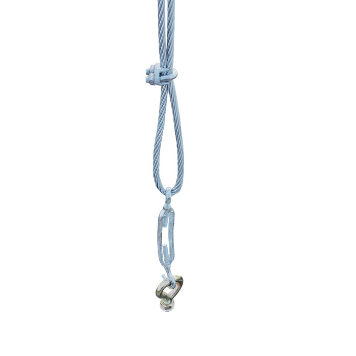 Abri VR Métallique 14' x 30', Hauteur de Pointe 16'2", Dégagement Intérieur 15', Parois Latérales Ouvertes 14'1", TMG-MSRV1430