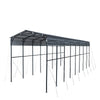 14' x 40' Metal Shed Shelter for Class-A RV, 16'2" Peak Height, 15' Inner Clearance, 14'1" Open Sidewalls, TMG-MSRV1440