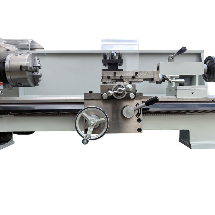 8" x 28" Compact Bench Lathe, 550 W Motor, 170-1950 RPM, 6 Spindle Speed, Metric & Imperial Threading, TMG-MT08BL