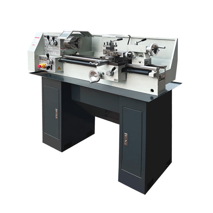 10" x 28" Compact Bench Lathe, 750 W Motor, 105-1650 RPM, Automatic Feed, Metric & Imperial Threading, TMG-MT10BL