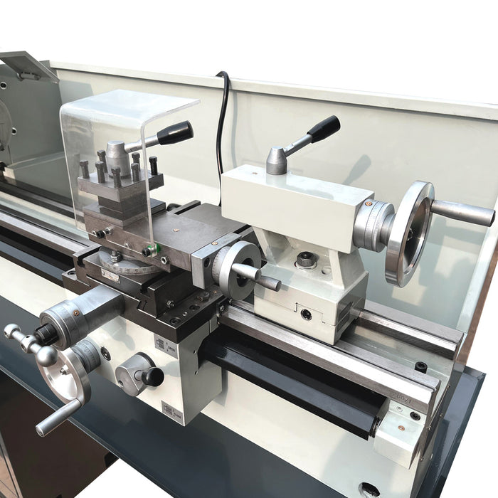 10" x 28" Compact Bench Lathe, 750 W Motor, 105-1650 RPM, Automatic Feed, Metric & Imperial Threading, TMG-MT10BL