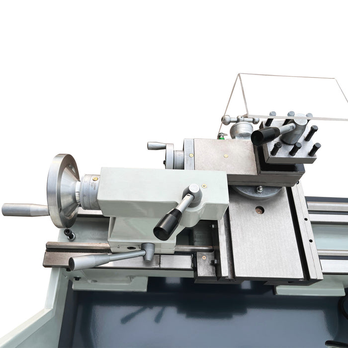 10" x 28" Compact Bench Lathe, 750 W Motor, 105-1650 RPM, Automatic Feed, Metric & Imperial Threading, TMG-MT10BL