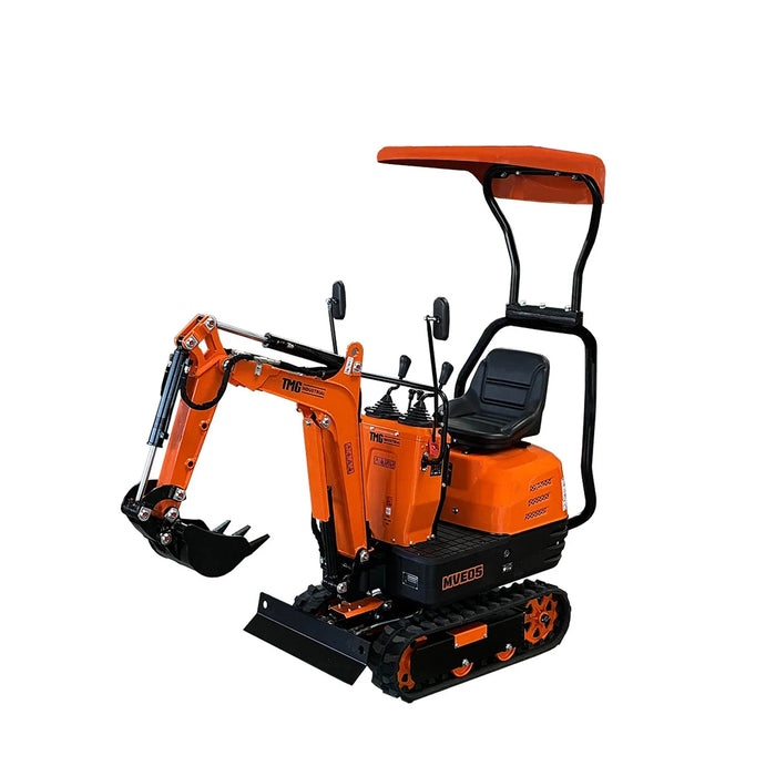 Mini-excavatrice compacte 1365 LB, moteur à essence 306cc/8.5HP, largeur de godet 11-½", force de creusement 2000 lb, TMG-MVE05