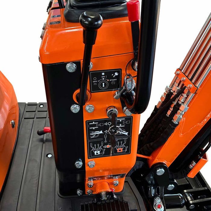 1830 LB Mini Compact Excavator, 306cc/8.5 HP Gas Engine, 12-¼” Bucket Width, 2600 Lb Digging Force, TMG-MVE06