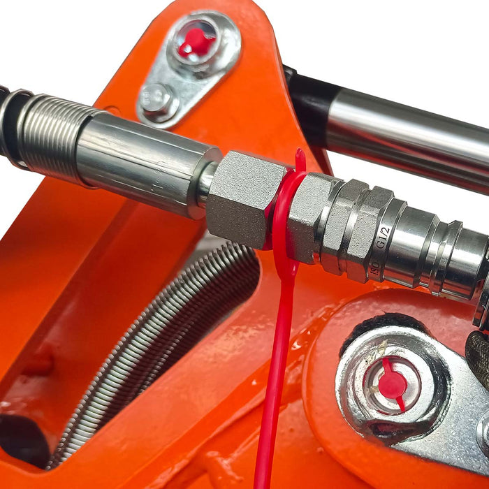1-3/8" Hydraulic Breaker, ½" Hydraulic Hoses and Flat Quick Couplers, Works for TMG-MVE06 & TMG-MVE07 Mini Excavators, TMG-MVE06-BR