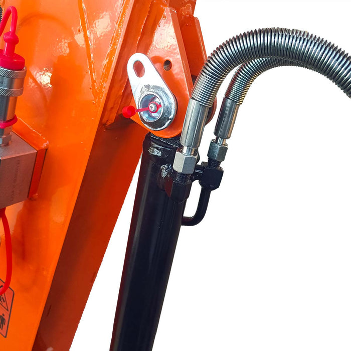 Hydraulic Thumb Attachment, ½" Hydraulic Hoses and Flat Quick Couplers, Works for TMG-MVE07, TMG-MVE07-THH