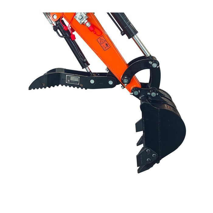 Hydraulic Thumb Attachment, ½" Hydraulic Hoses and Flat Quick Couplers, Works for TMG-MVE07, TMG-MVE07-THH