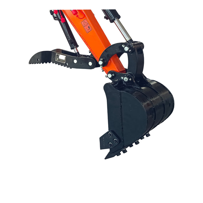 Hydraulic Thumb Attachment, ½" Hydraulic Hoses and Flat Quick Couplers, Works for TMG-MVE07, TMG-MVE07-THH