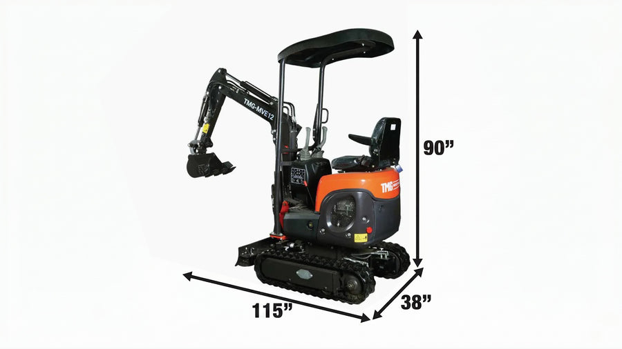 1200 KG Compact Mini Excavator, TMG-MVE12