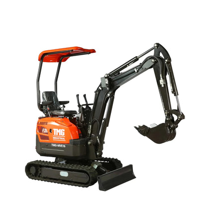 1600 KG Compact Mini Excavator, 16 HP Kubota Diesel, KDK Pump, Eaton Motor, 85" Digging Depth TMG-MVE16