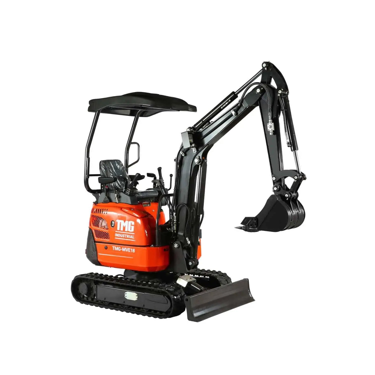 1800 KG Compact Mini Excavator, 16 HP Kubota Diesel, KDK Pump, Eaton Motor, 86" Digging Depth TMG-MVE18