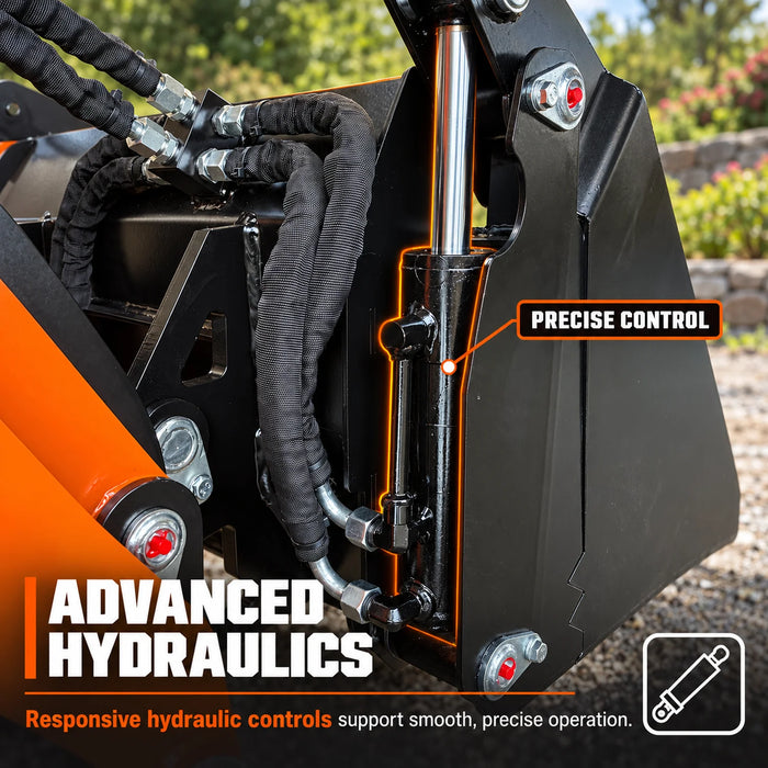1630 LB Wheeled Stand-On Skid Steer, 420cc/11.5 HP Gas Engine, 30" Bucket Width, TMG-MVL16
