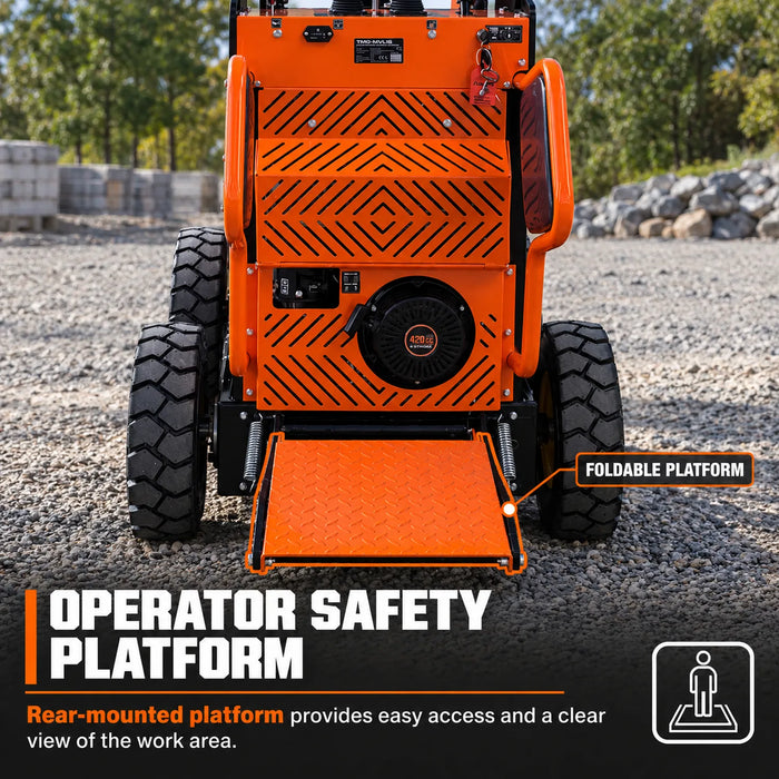 1630 LB Wheeled Stand-On Skid Steer, 420cc/11.5 HP Gas Engine, 30" Bucket Width, TMG-MVL16