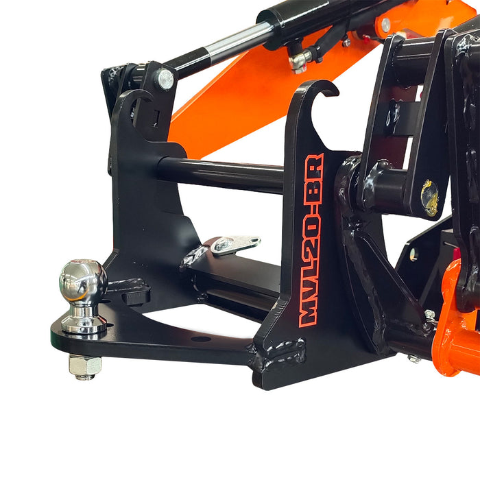 2" Ball Mount Hitch Receiver, Works for TMG-MVL16 & TMG-MVL20 Stand-on Skid Steer, TMG-MVL20-BR