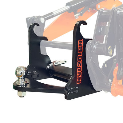 Attelage à boule de 2 po, compatible avec les mini-chargeurs TMG-MVL16 et TMG-MVL20, TMG-MVL20-BR
