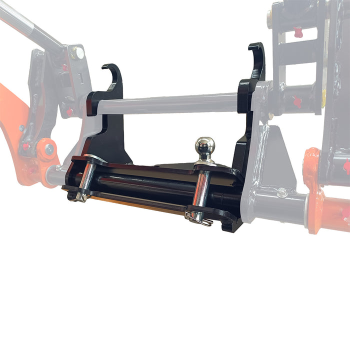 2" Ball Mount Hitch Receiver, Works for TMG-MVL16 & TMG-MVL20 Stand-on Skid Steer, TMG-MVL20-BR