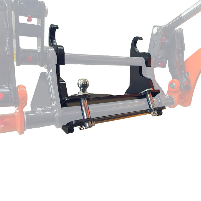 2" Ball Mount Hitch Receiver, Works for TMG-MVL16 & TMG-MVL20 Stand-on Skid Steer, TMG-MVL20-BR
