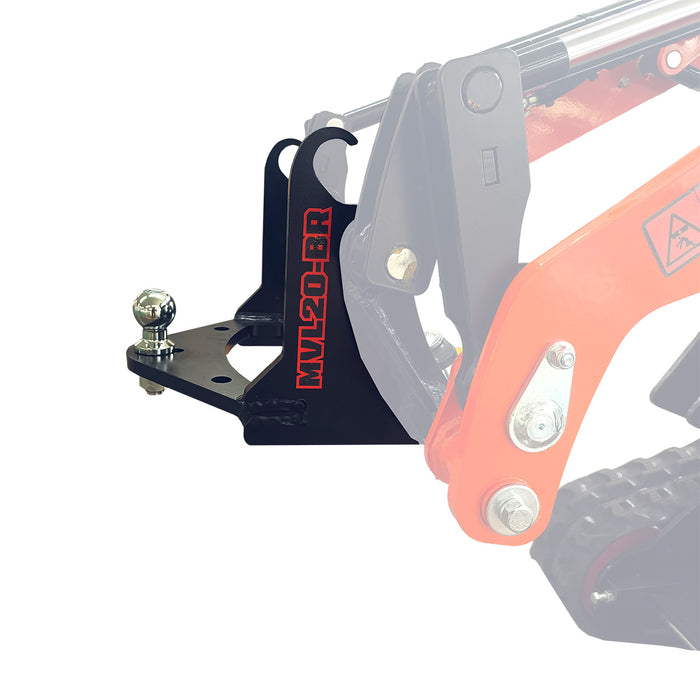 2" Ball Mount Hitch Receiver, Works for TMG-MVL16 & TMG-MVL20 Stand-on Skid Steer, TMG-MVL20-BR