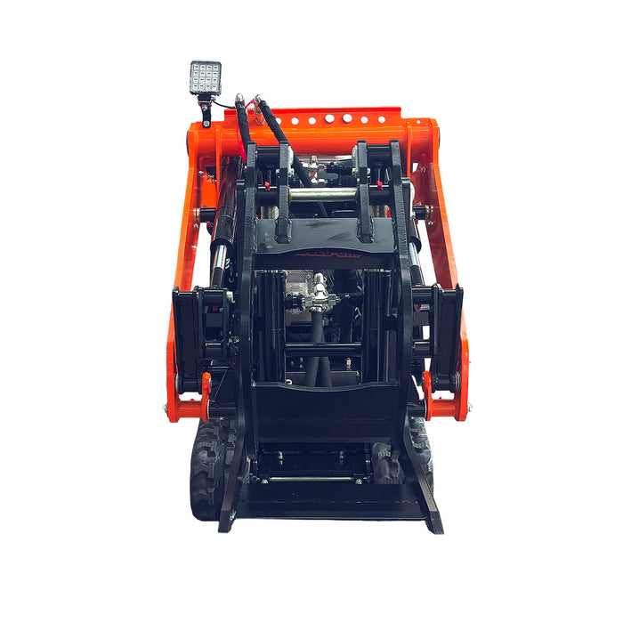 13-3/8" Log Grapple, G 3/8" Hydraulic Hoses and Flat Quick Couplers, Works for TMG-MVL16 & TMG-MVL20 Stand-on Skid Steer, TMG-MVL20-GRP