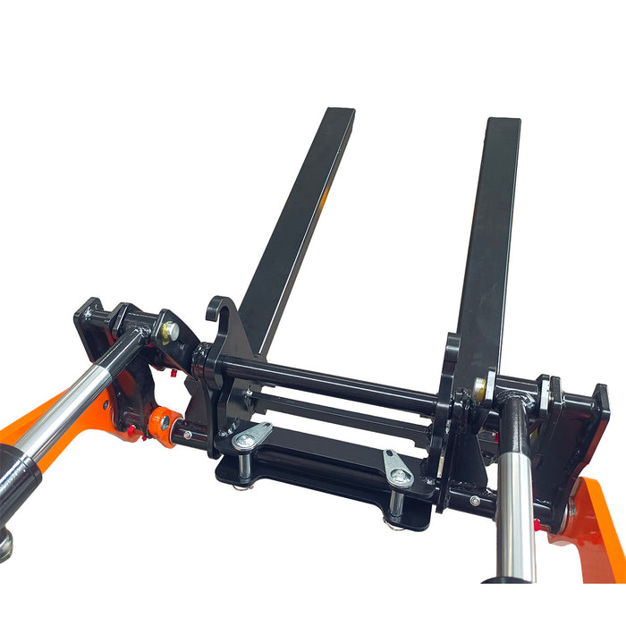 31-1/2" Pallet Fork, Heavy-duty High-Strength Steel, Works for TMG-MVL16 & TMG-MVL20 Stand-on Skid Steer, TMG-MVL20-PF