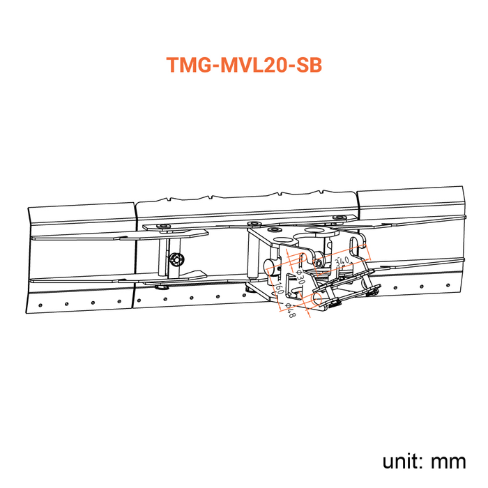 63" Snow Blade, G 3/8" Hydraulic Hoses and Flat Quick Couplers, Wear-resistance Rubber Cutting-edge, Works for TMG-MVL16 & TMG-MVL20 Stand-on Skid Steer, TMG-MVL20-SB
