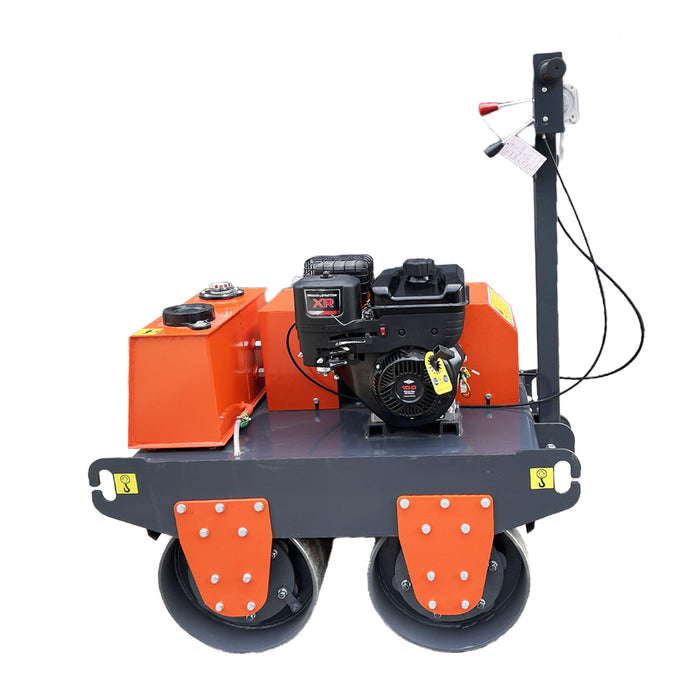 TMG Industrial 10 HP Double Wheel Vibratory Roller, 2 x 24” Wide & 17” Diameter Rollers, EPA Emissions Compliance, TMG-MVR25