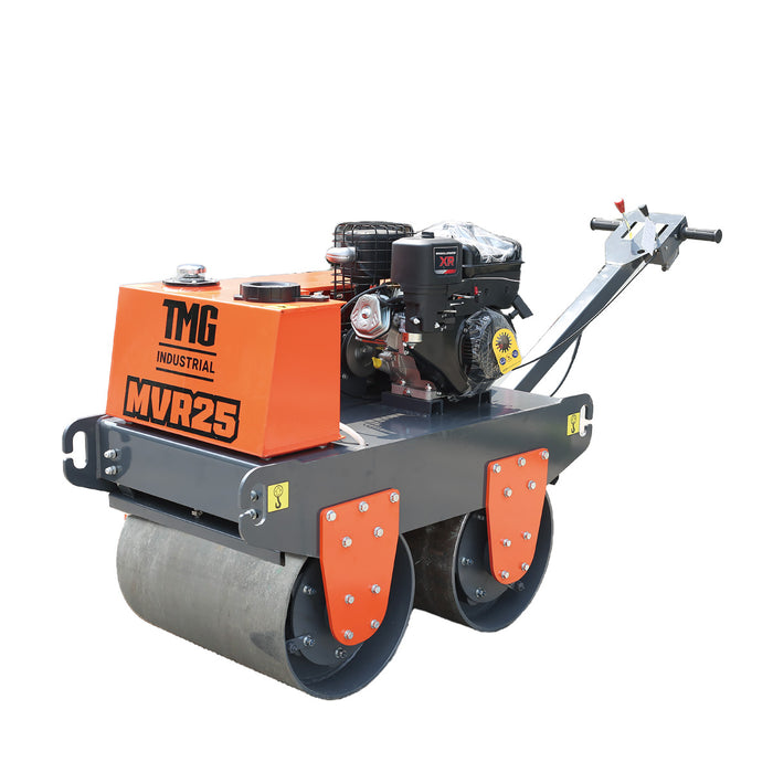 10 HP Double Wheel Vibratory Roller, 2 x 24” Wide & 17” Diameter Rollers, EPA Emissions Compliance