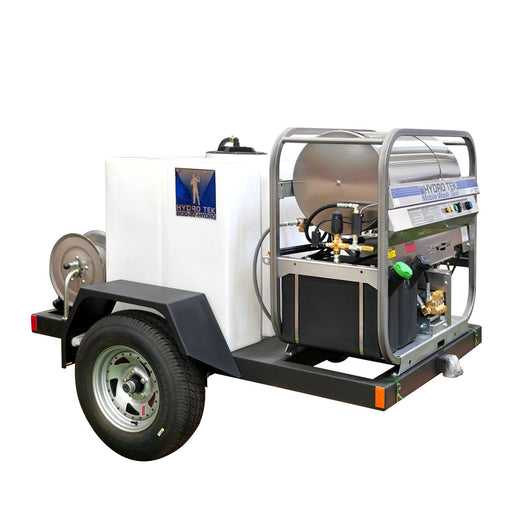 HYDRO TEK Nilfisk 3000 PSI 4.8 GPM Hot Water Pressure Washer, Trailer Package, Vanguard Engine